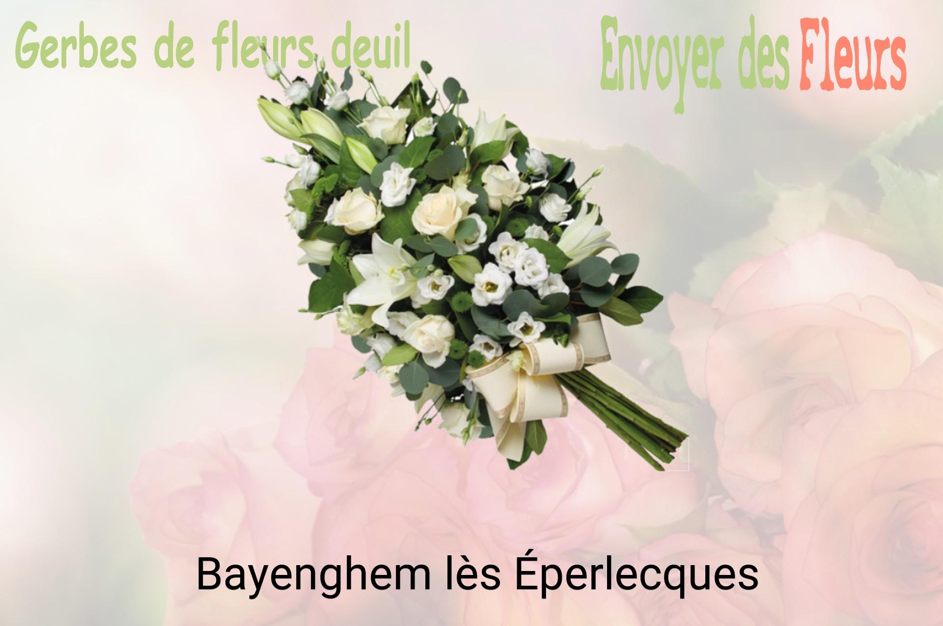 Gerbe de fleurs de deuil livrée à Bayenghem-lès-Éperlecques